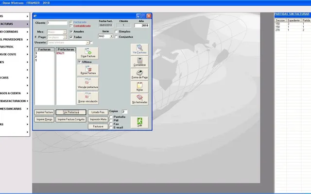 Gestor de facturas — WINTRANS