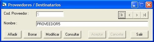 Captura de pantalla — Ayuda WINTRANS: Mantenimiento - Proveedores/Destinatarios