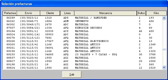 Captura de pantalla 7 — Ayuda WINTRANS: Gestor de facturas