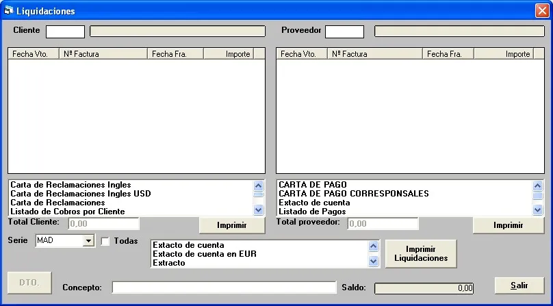 Captura de pantalla — Ayuda WINTRANS: Liquidaciones