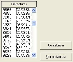 Captura de pantalla 2 — Ayuda WINTRANS: Prefacturas de coste