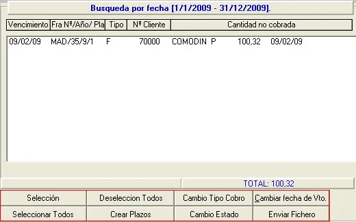Captura de pantalla 5 — Ayuda WINTRANS: Búsquedas no cobradas