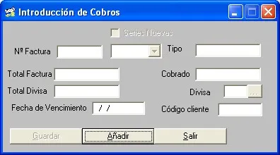 Captura de pantalla — Ayuda WINTRANS: Introducir cobros