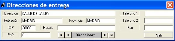 Captura de pantalla 5 — Ayuda WINTRANS: Partidas