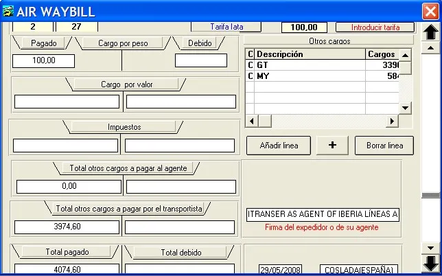 Captura de pantalla 5 — Ayuda WINTRANS: Air Way Bill (AWB)