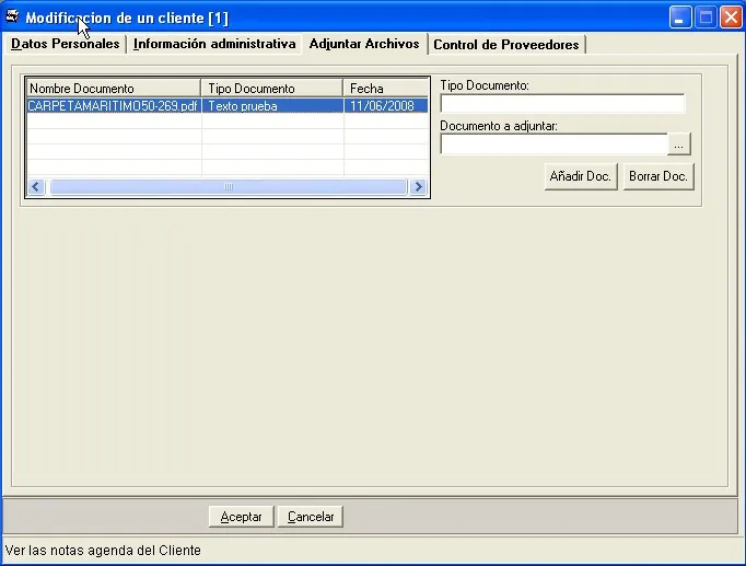 Captura de pantalla 24 — Ayuda WINTRANS: Entidades