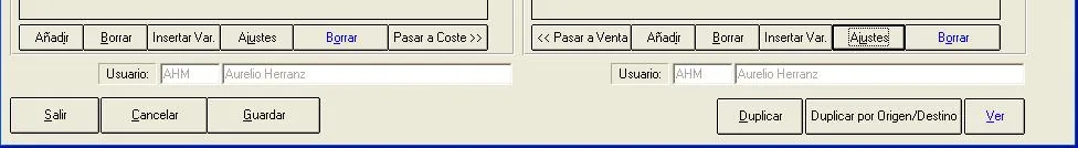 Captura de pantalla 2 — Ayuda WINTRANS: Tarifas