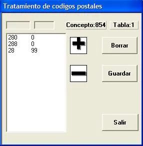 Captura de pantalla 3 — Ayuda WINTRANS: Tarifas