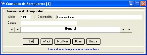 Captura de pantalla — Ayuda WINTRANS: Aeropuertos